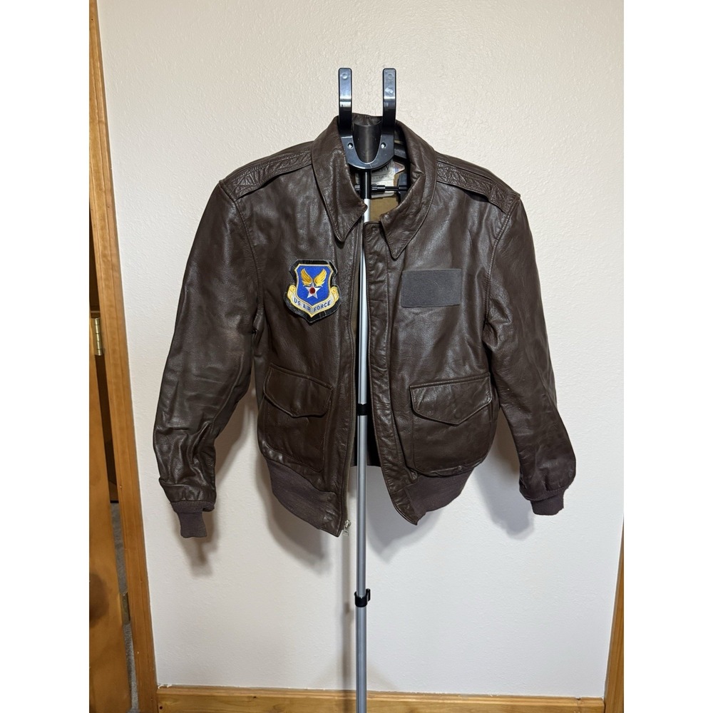 USAF A-2 Flight Jacket Goatskin Leather‎ Size 40R Cooper Saddlery 1988